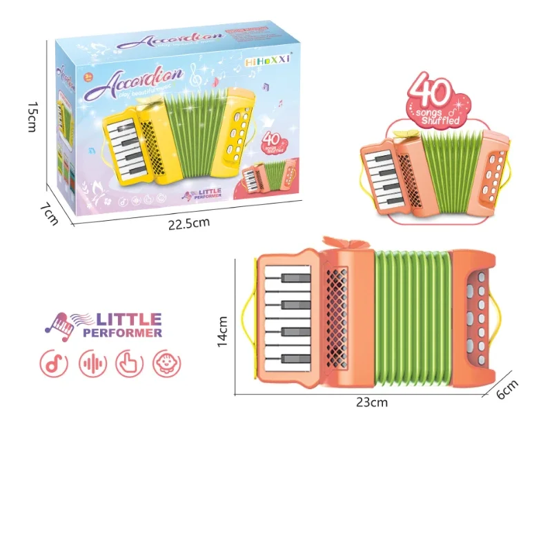 Accordion Enlightening Education Parent-child Interactive Play Instrument Music New Strange Toys for Children