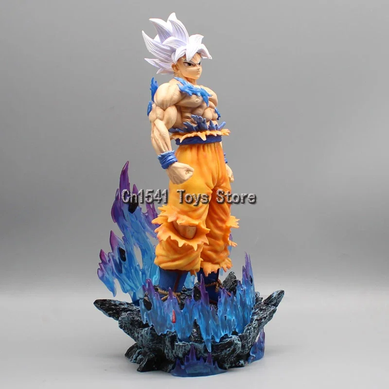 32cm Dragon Ball Super Statue Gk KAKAROT Figurine Ultra Instinct Goku Action Figure White God Toys PVC Collection Decor Model