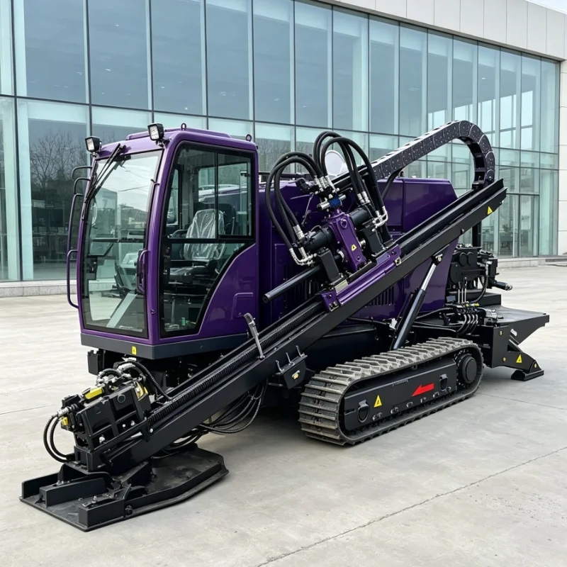Hdd Rig Crawler Mounted Heavy Duty Modular Design Large Thrust Force Deep Drilling Utility Pipeline Installation Tool