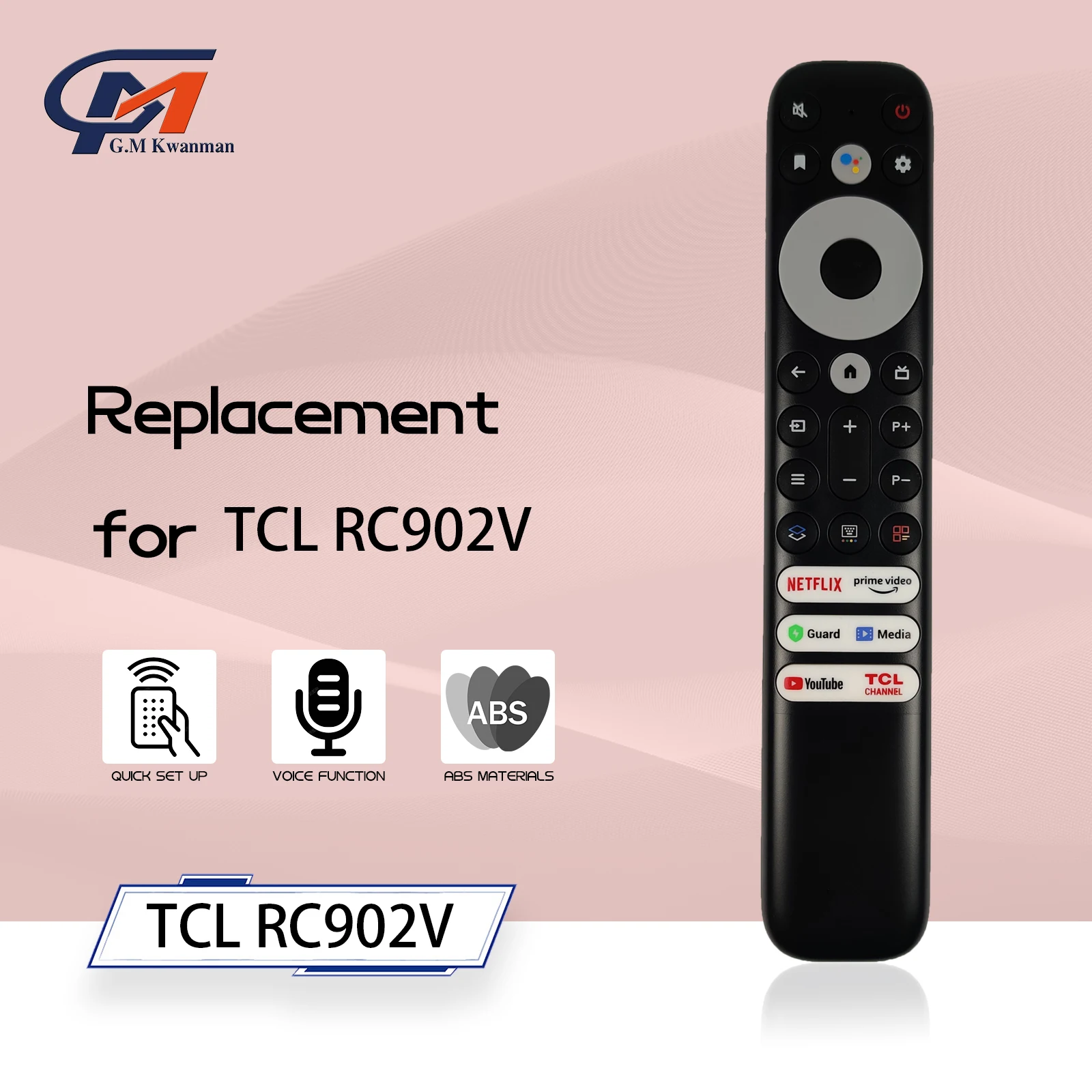 RC902V FMRH Voice Remote Control for TCL TV 65X925 50P725G 55C728 X925 75H720 40S330 32S330 43S434 50S434 55S434 65S434 70S43