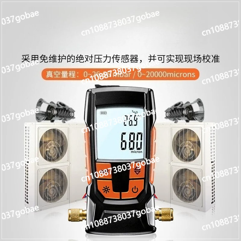 Digital Vacuum Gauge 552i Smartphone Application Control, Wireless Air Conditioning Refrigeration System Vacuum Probe 552
