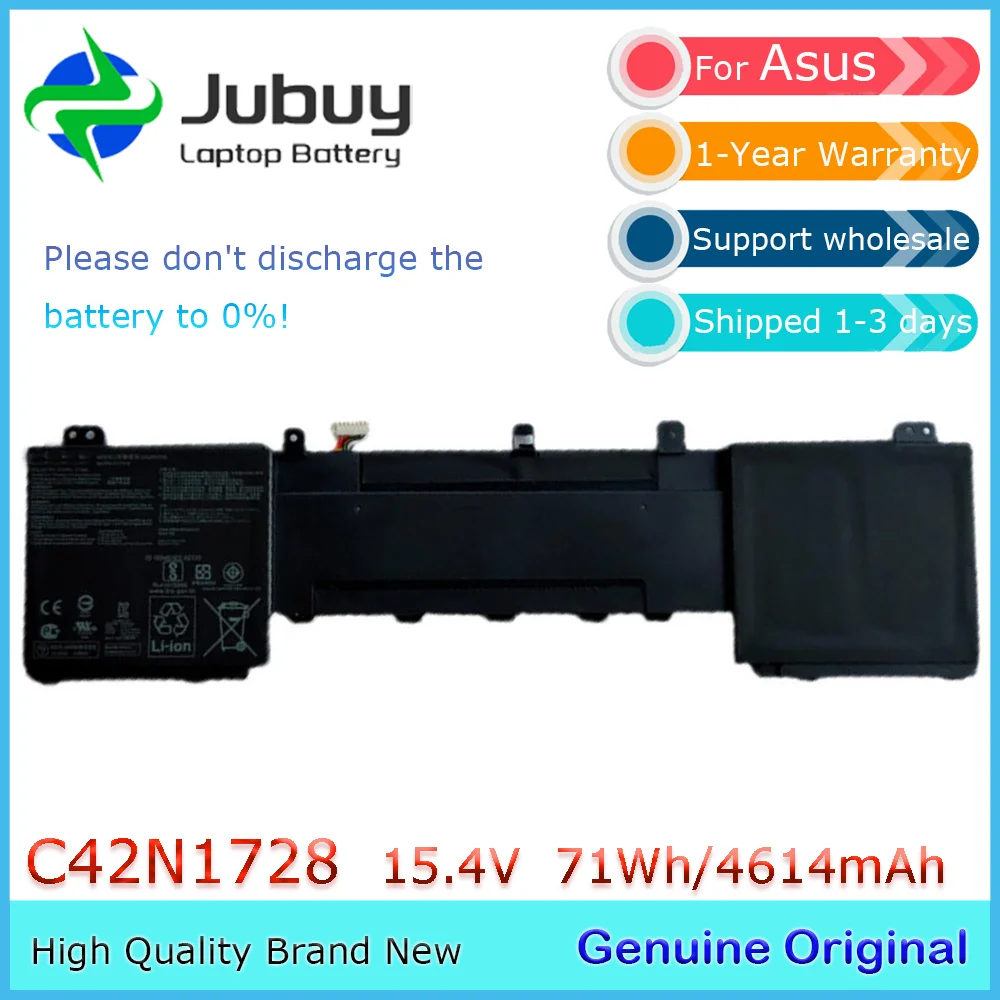 C42N1728 15.4V 71Wh Original Laptop Battery for Asus Zenbook Pro 15 UX580GE U5500G UX550GD UX550GE