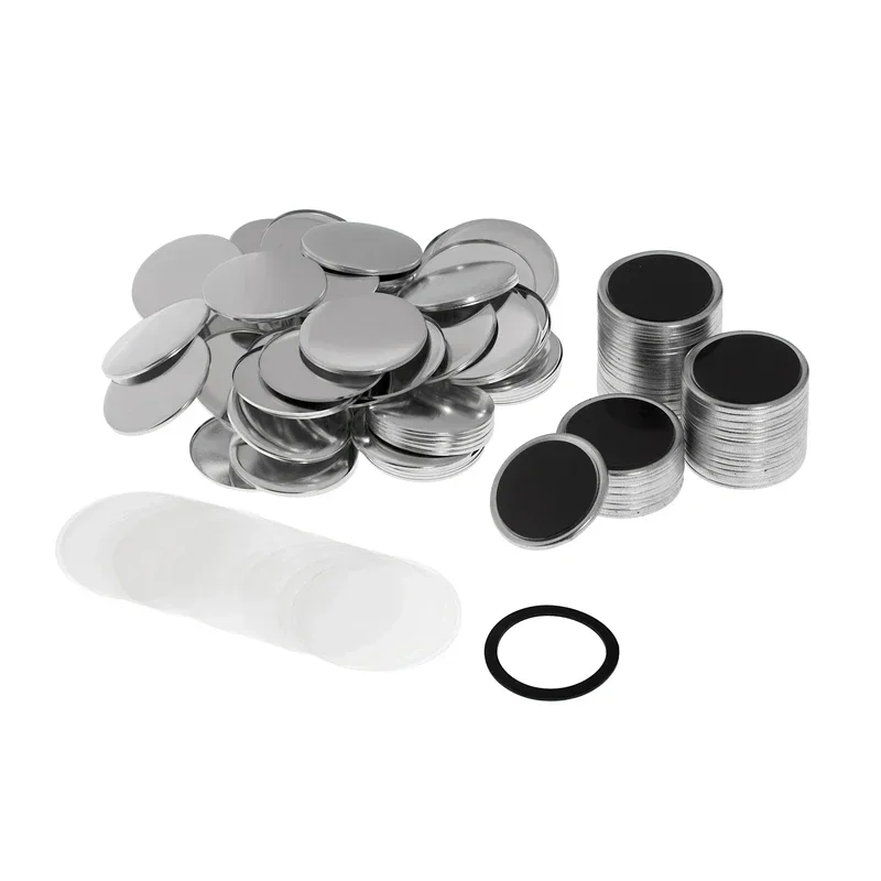 58mm 100Set DIY Making Magnet Refrigerator Badge Button Parts for Button Maker Blank Pin Button Punch Press Machine Consumables