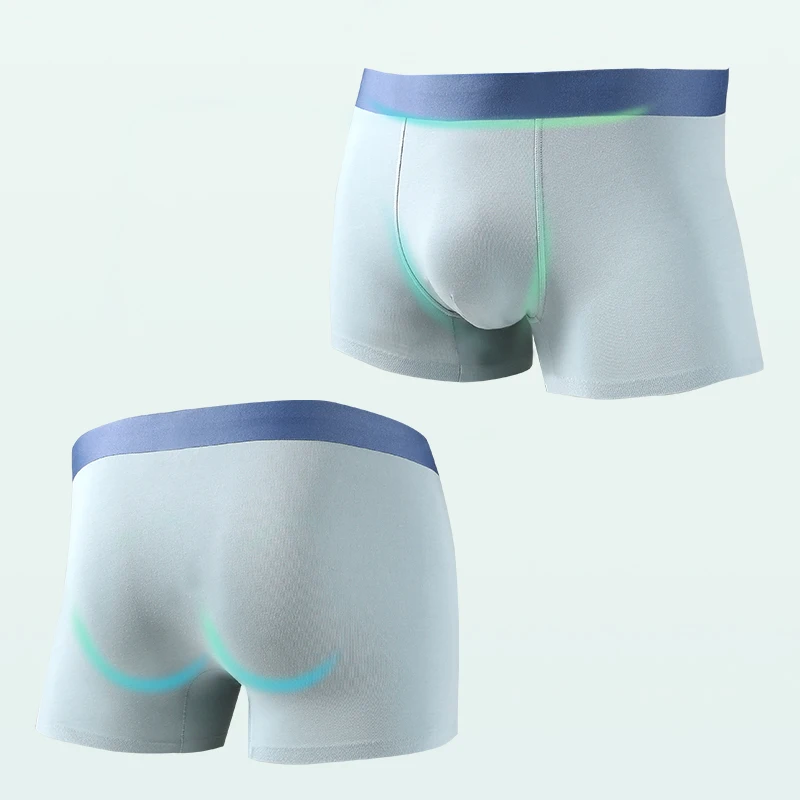 5PCS Calzoncillos tipo bóxer de algodón antibacteriano para hombre. Es finos y transpirables, adecuados para deportes de niños. Estos son boxeadores de hombre.