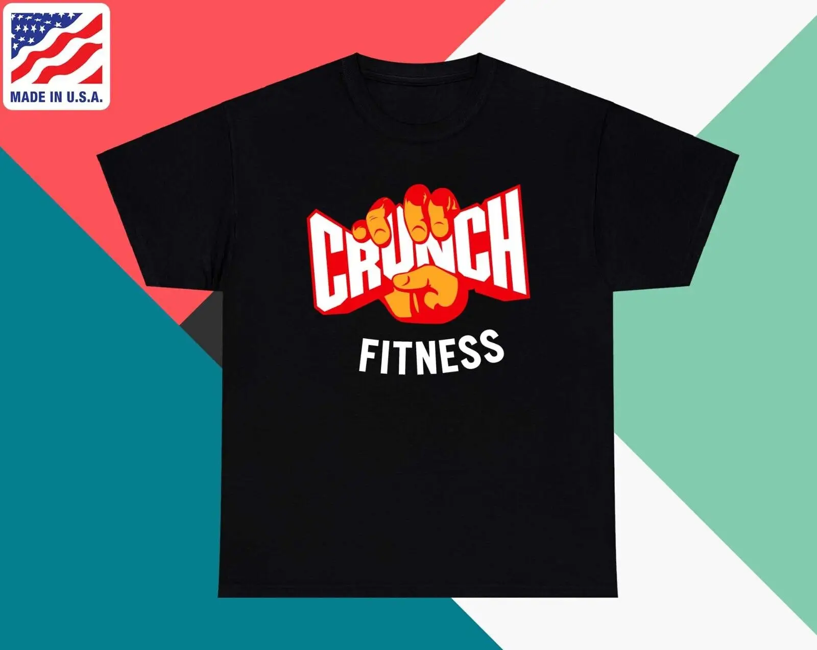 Crunch Fitness Logo Workout Training Gym Funny T shirt S-5XL