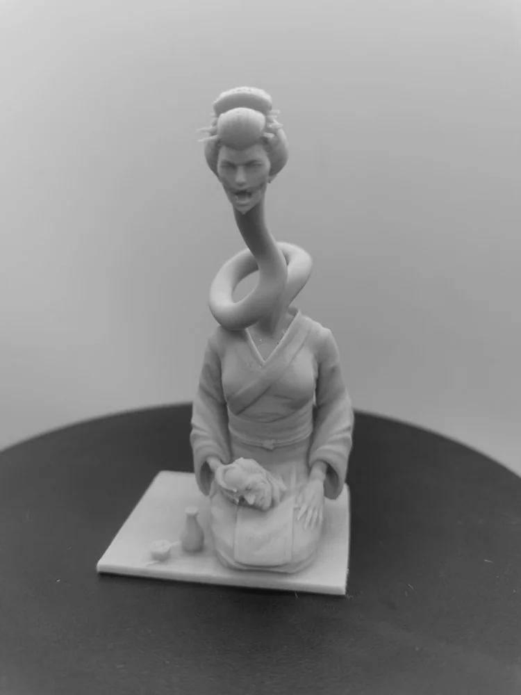 1/24 Scale Resin Figure Assemble Model Kit Japanese Horror Monster Unassembled Unpainted 3D printing toy