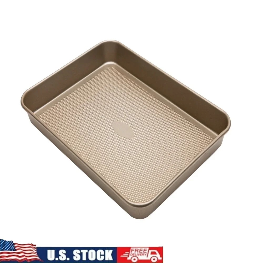 

Pro Series Non-Stick Baking Pan with Diamond Base Carbon Steel Durable Kitchen Bakeware Sheet Cakes Cookies Roasting Vegetables