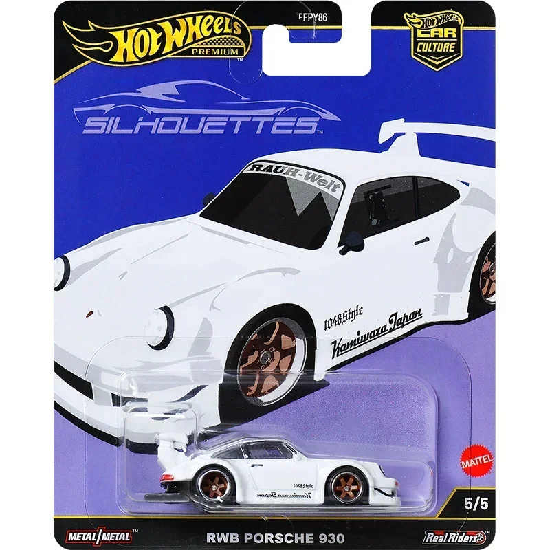 Mattel Hot Wheels Car Culture 2025 Mix 2G FPY86 Silhouettes 1/64 RWB Porsche 930 Collectible Car Toys Diecast Vehicle