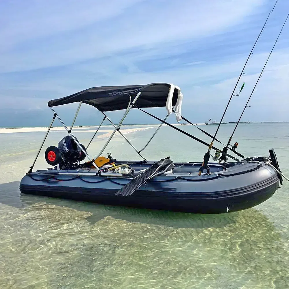 Kreativität Schlauchboot Gummi Schlauchboot Angeln mit Motor 3,8 m 4,2 m Rippenboot Herstellungsfabrik zu verkaufen