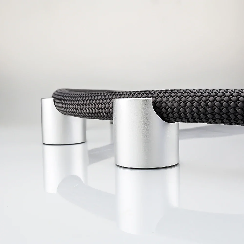 HiFi Audio อลูมิเนียมอัลลอยด์ลวดวงเล็บสายสนับสนุนขาตั้งผู้ถือ trestle Anti-shock โช้คอัพเท้า Pad ฟุตแผ่น