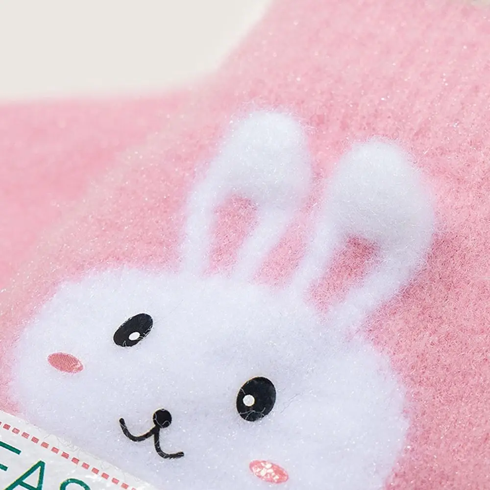 New Rabbit Child Gloves Thickened Knitted Fingerless Gloves Warm Mittens for Autumn Winter