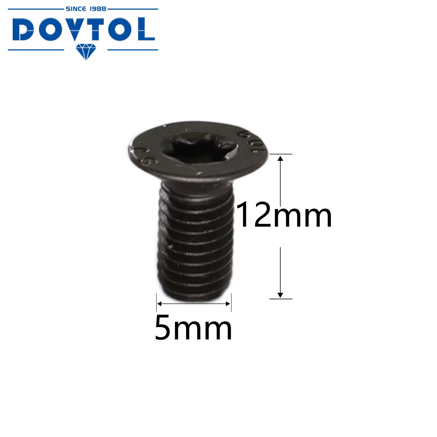 Imagem -02 - Parafusos m5 12 para Substituição de Madeira Inserções de Carboneto 14x14x2.0 ou 15x15x2.5 na Cabeça de Corte Espiral 100 Peças
