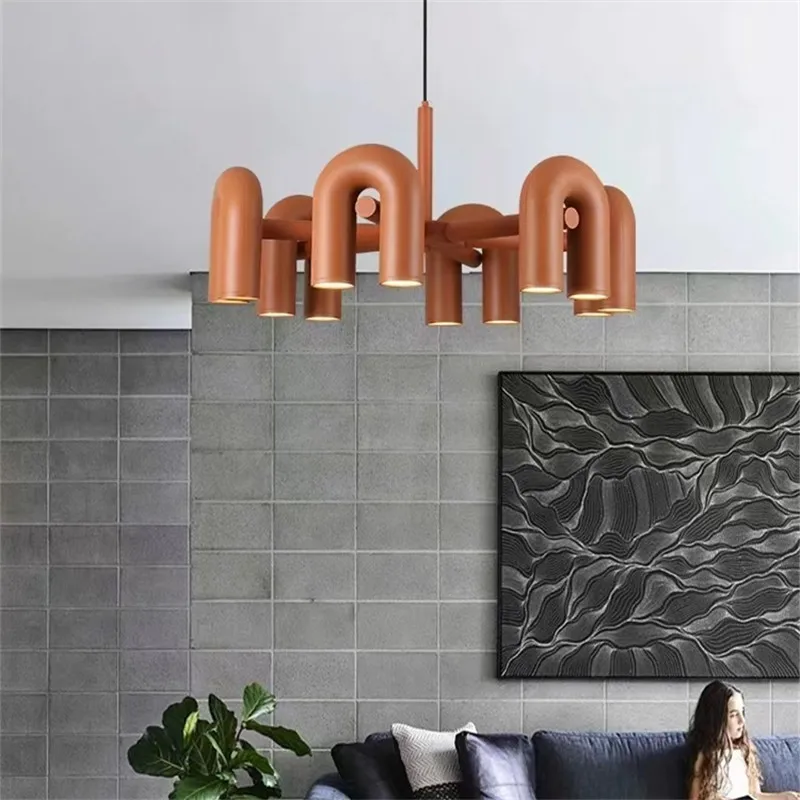 ago lustre ajustavel circular metal tubular light lustre designer para sala de jantar quarto moderno preto laranja cinza 01