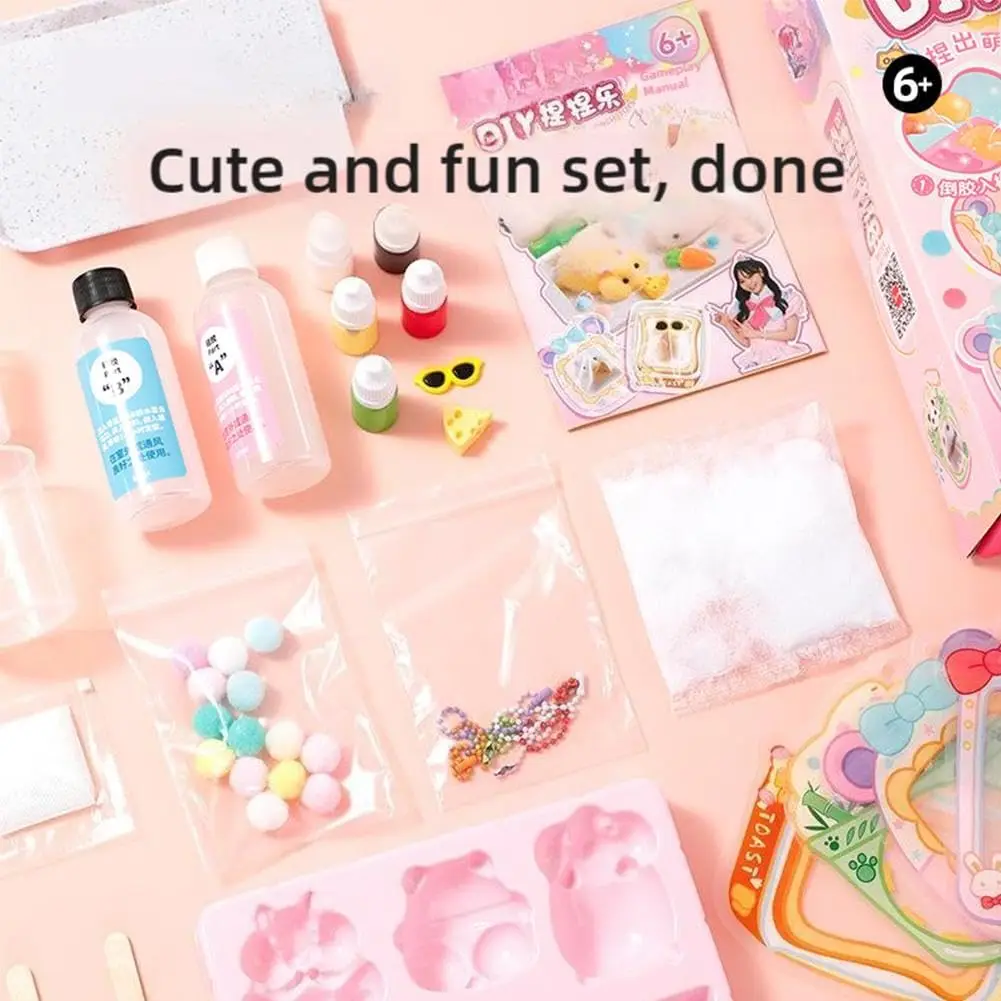 DIY スクイーズおもちゃキット 自分だけのスクイーズを作る 動物ミニ