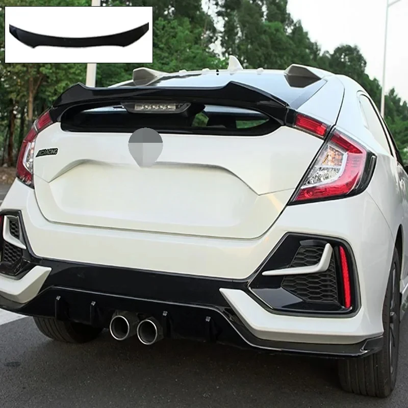 High Quality Rear Roof Trunk Spoiler Lip Wing Fit 10th Gen FK7 2016-2021 Hatchback Auto Exterior Decor Accessories 4