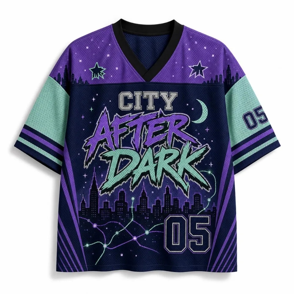Night View of The City Punk Style 3D Print Sport Quick-dry Breath Men V-neckT-Shirt Outdoor Street Casual Y2K Parent-Child Cloth