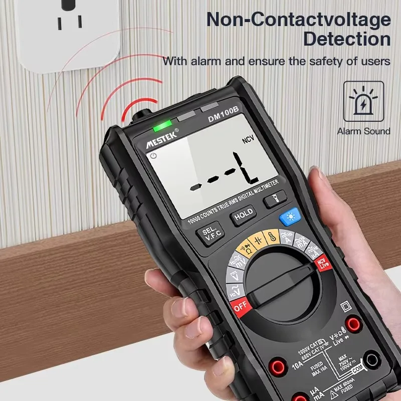 Mestek Professional AC DC DM100B Analog Multimeter NCV Digital Multimeter True RMS NCV Detection Professional True Multimeter