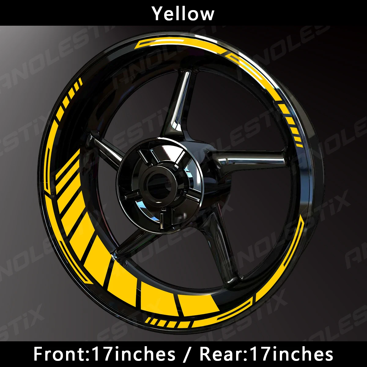 Reflective Motorcycle Wheel Stickers Hub Decal Rim Stripe 17 Inch Fit For YAMAHA Honda Kawasaki Suzuki BMW KTM Husqvarna Triumph image 3