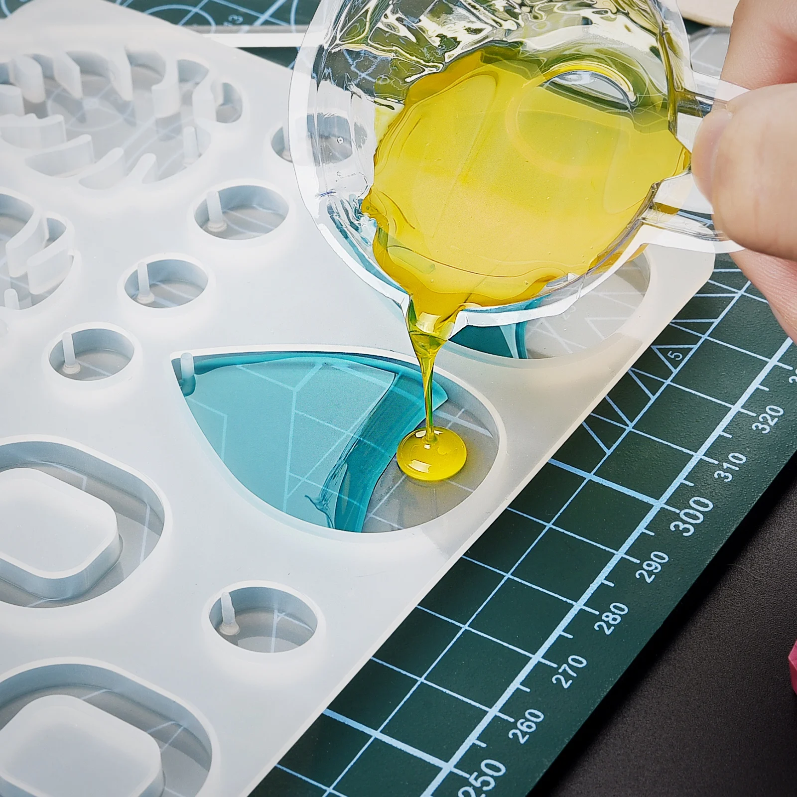 1:1 AB Epoxy Resin Glue High Adhesive Hardener Crystal For Jewelry Making DIY High Transparency Clear Glue For Resin Mold Making