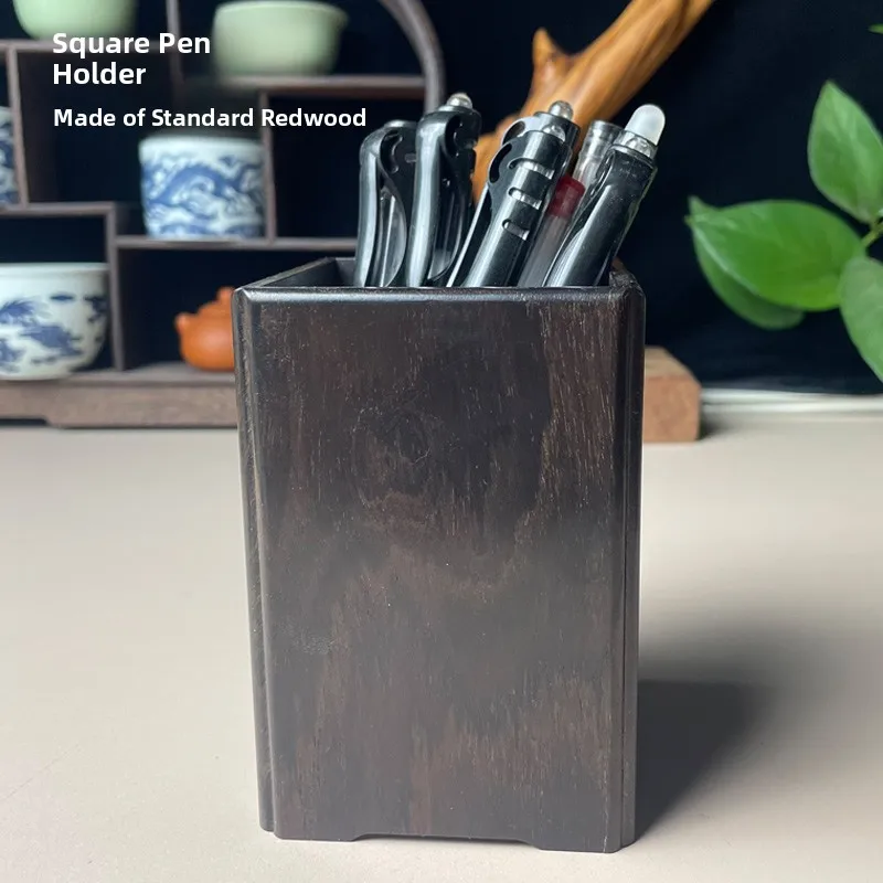 ziguang-mahogany-pen-holder-storage-box-wood-square-vintage-creative-stationery-storage-jar-desktop-pen-barrel-organizer