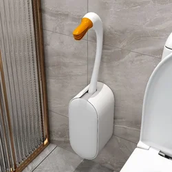 Wall Mounted Toilet Brush Holder Long Handle Home Cleaning Tool Waterproof Portable Easy To Clean Cute Suit Bathroom Accessories