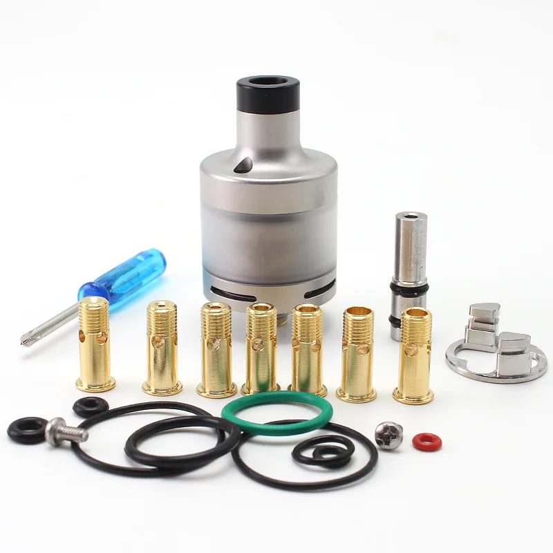 سيجارة إلكترونية كاباردينا هيئة الطرق والمواصلات بواسطة الذهبي اليونانية Vape 2 مللي 22 مللي متر SS316 خزان قابل لإعادة البناء VS هاكو ريفييرا SXK Style