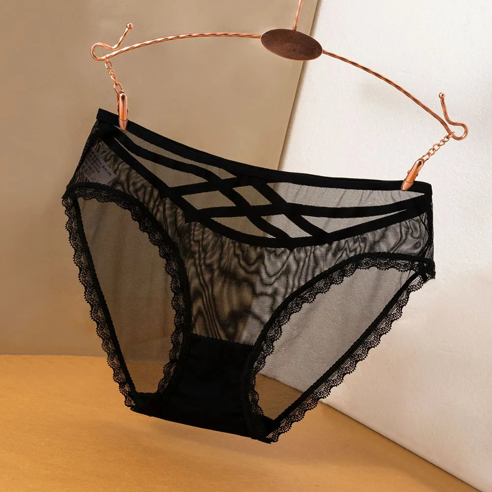 Promoção Quente Novas Calcinhas Femininas de Qualidade Confortáveis G-string Transparentes com Recortes