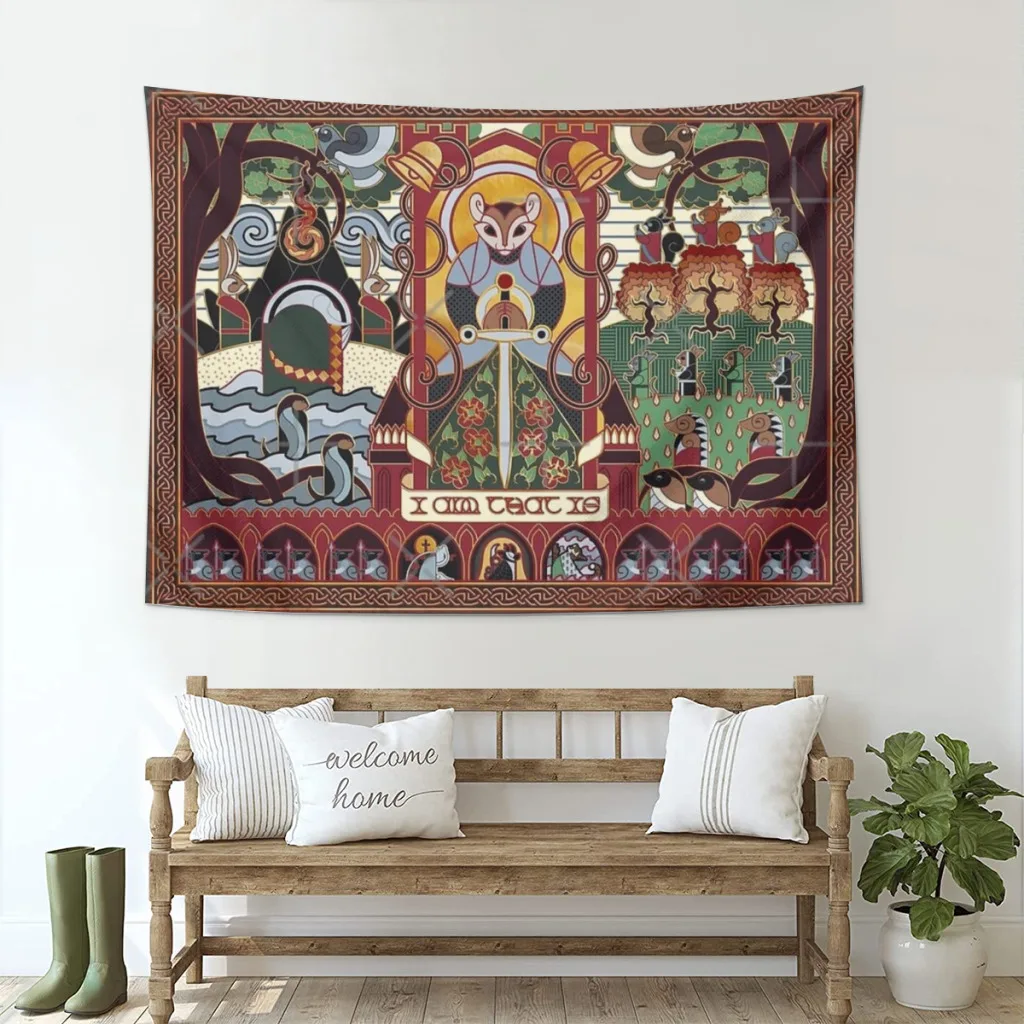 Home Decoration Tapestry Redwall Tapestry - Martin The Warrior - I AM THAT IS Tapestry  Wall Art Tapestries Room Decors