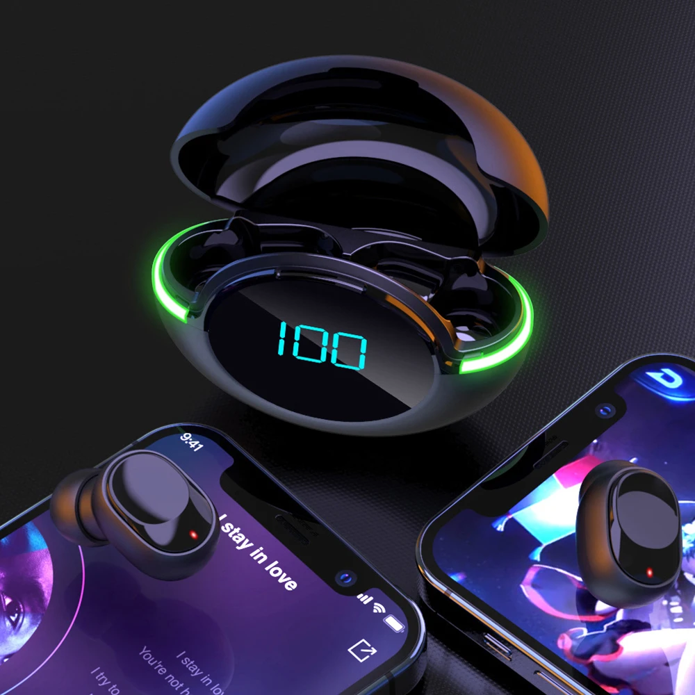 

Y80 Wireless Bluetooth Headset IPX4 Waterproof Headphones 5.1 In-Ear Touch Control Earphones Sport HiFi Stereo Earset For Xiaomi