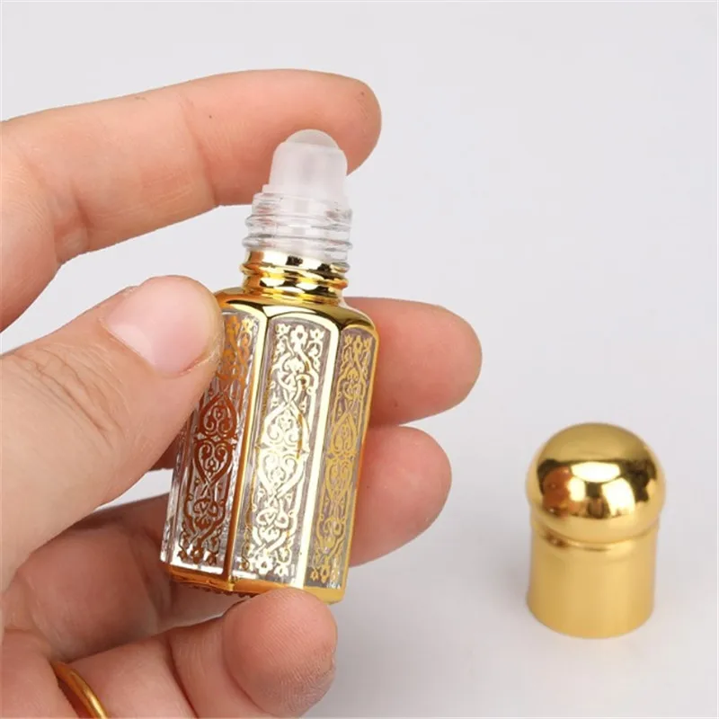 30pcs 6ML Empty Essential Oil Roll-on Bottles Perfume Roller Bottle Massage Smear Sample Portable Dispensing
