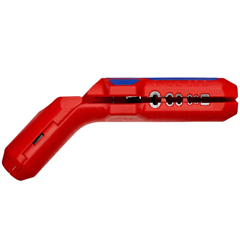 KNIPEX 16 95 02 SB Universal Stripping Tool for Left-handers Wire Stripper with Bending Handle Access in Confined Areas