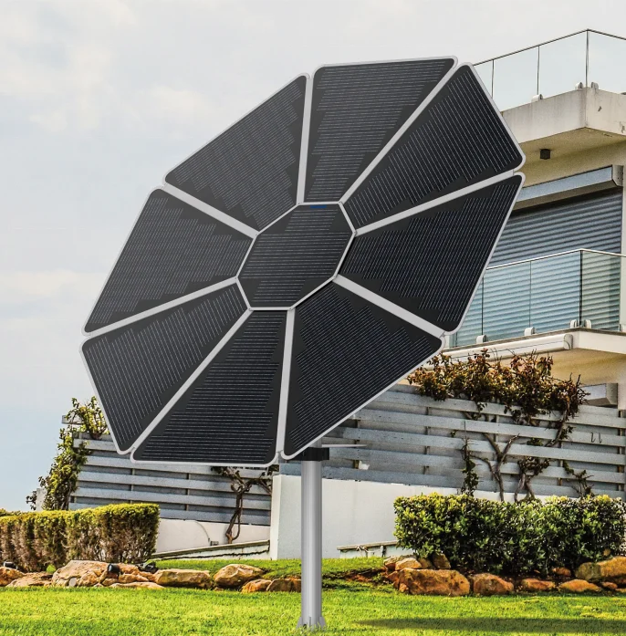 Solar sunflower One axis solar tracker manual tracking Multi-function