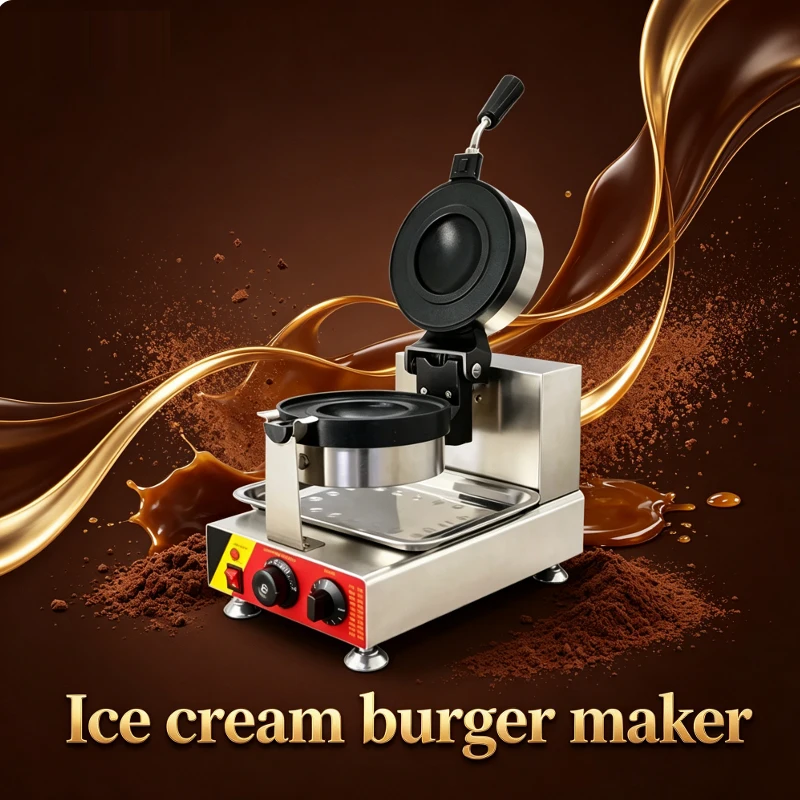 Italian Toaster Ice Cream Sandwich Hamburger Machine Stainless Steel Non Stick Double-Sided Heated Breakfast Machine