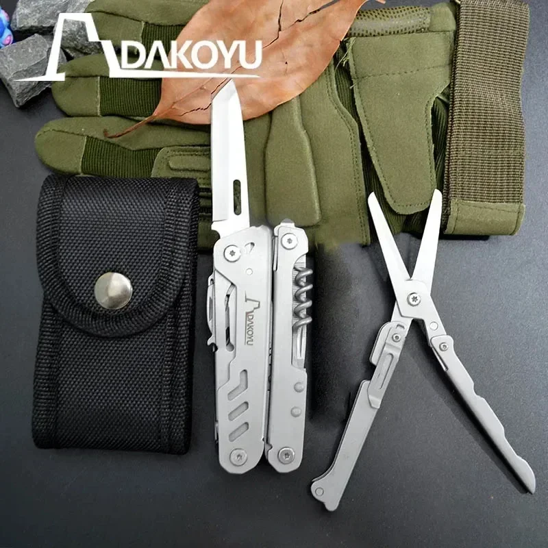 Dakoyu 18 In 1 Opvouwbare Multifunctionele Combinatie Van Gereedschap Tangen Vouwen Schaar Edc Outdoor Gereedschap Accessoires