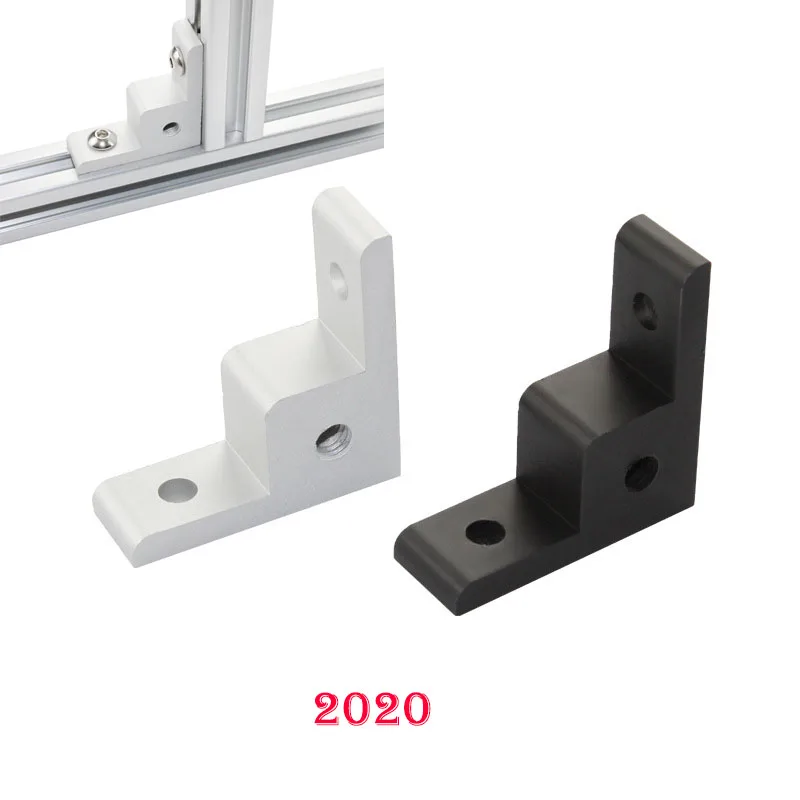 1pcs  2020 3030 4040 Aluminum Profile Corner Code Anchor Wheel Connector Right-angle Extrusion Corner Code view 3