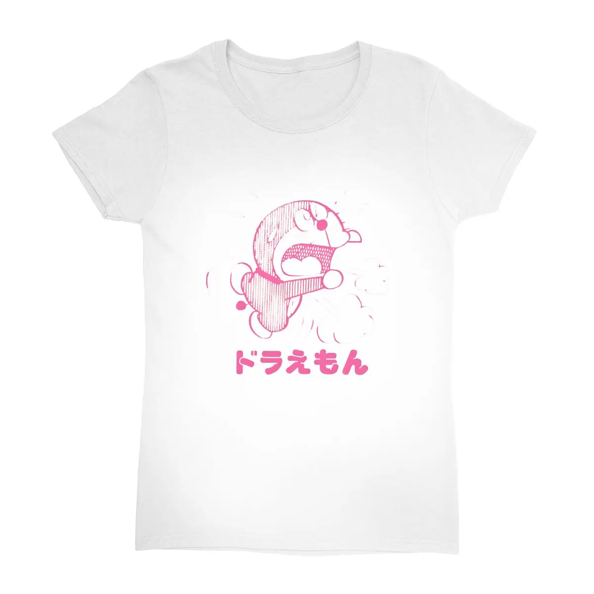 Doraemons Cotton T Shirt Women anime Vintage Casual T Shirts Summer O-Neck Cute Tee Shirt Plus Size Tops