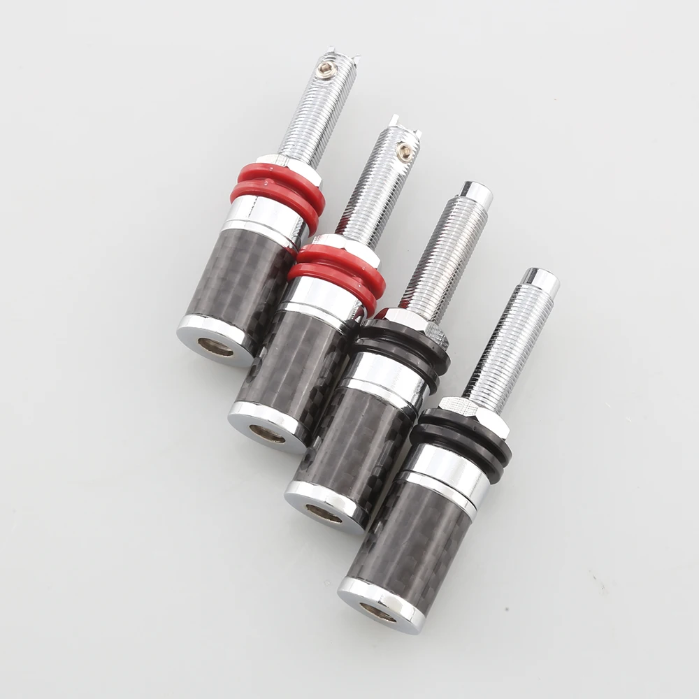 HIFI Rhodium Plated Female Banana Jack Connector Banana Plug Socket Speaker BINDING POST