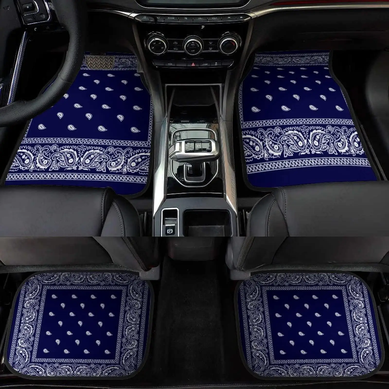 

Azul 4-детали Alfombrillas Coche Alfombras Coche Juegos Completos Universales Aptos Para SUV, Furgonetas, Sedanes, Camiones Pr
