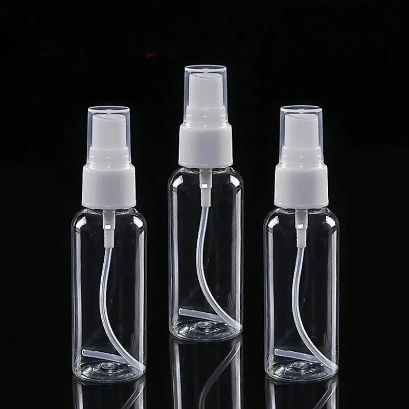 30 50 100ml Fine Mist Spray Bottle Empty Plastic Refillable Container Alcohol Perfume Travel Size Liquid Dispenser Small Sprayer
