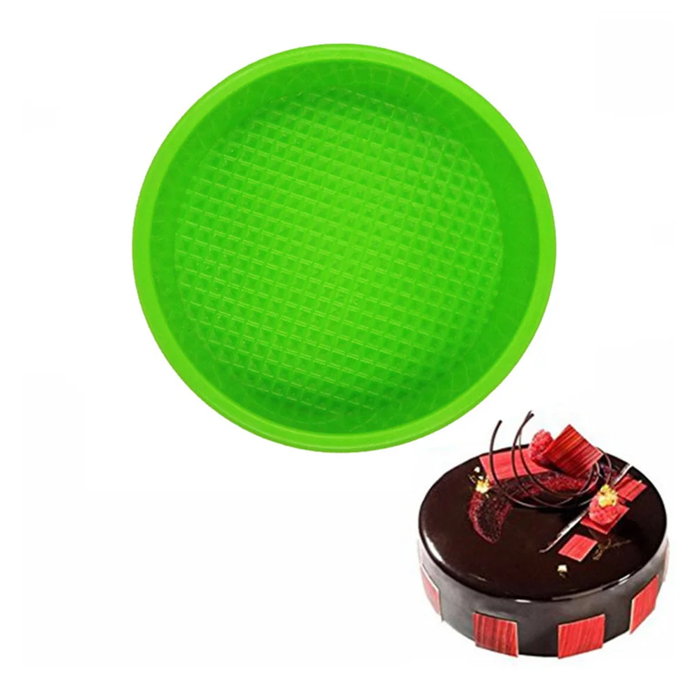 Silicone Cake Pan Mold Non Stick Easy Clean Baking Mould for DIY -40 to 230c Random Color Silicone Cake Pan Round
