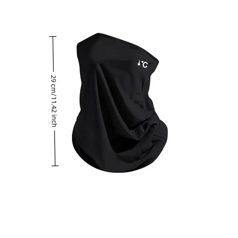 Ice Silk Face Cover with Neck Protection UV Blocking Summer Mask for Driving Running and Outdoor Work