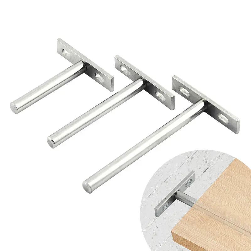 Adjustable Heavy Duty Sturdy Floating Shelf Bracket Easy Installation Metal Brackets Rustproof Wall Shelf Support