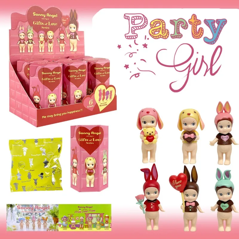 Hochwertige Serie „Das Geschenk der Liebe“ Niedliche Cartoon-Puppe Mini-Mystery-Box Sammlerstück Anime-Figur Autodekoration Geburtstagsgeschenk