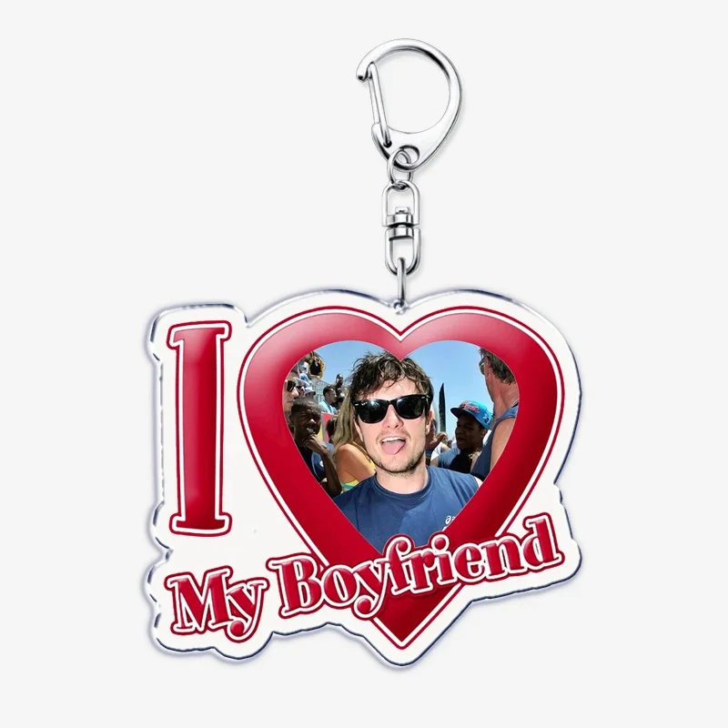 Popular I Love My Boyfriend Josh Hutcherson Key Chain Keychains Hunger Games Movie Ring for Bag Pendant Keyring Jewelry Gifts