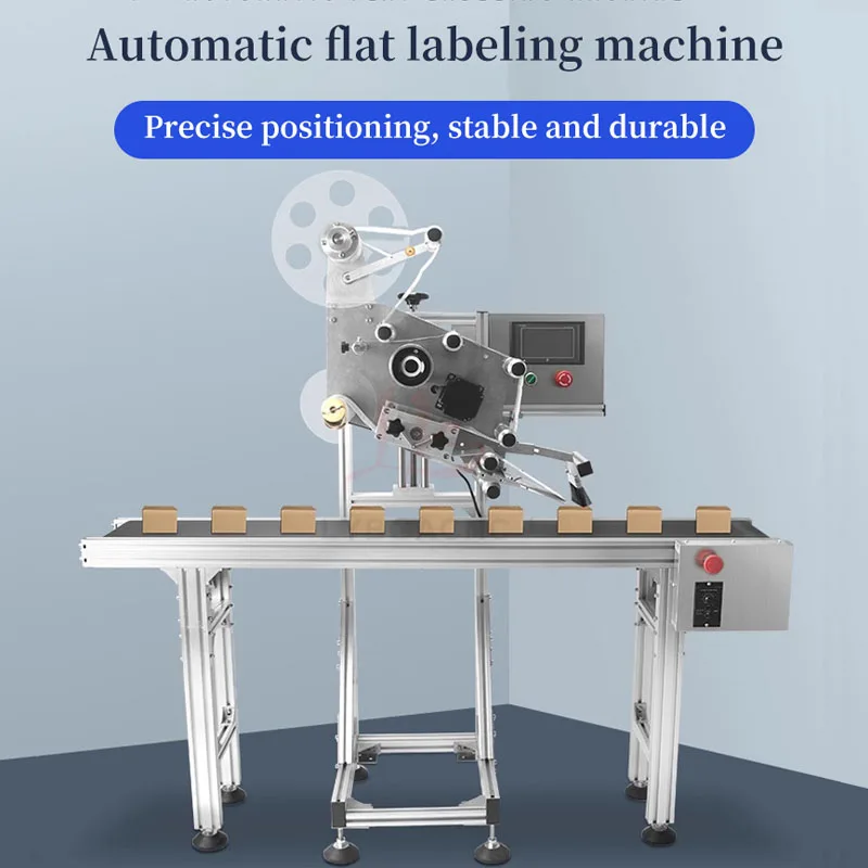 LY-660 Automatic Plane Labeling Machine with Conveyor Table Counting Function Adjustable Speed Position Label Inspection for E-c