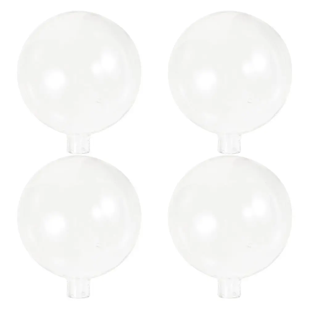 4Pcs Clear Round Glass Lampshade Ball Globe Pendant Light Shade Post Modern Design Multi Head Branch Structure Ceiling