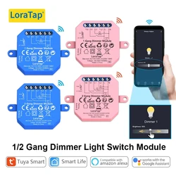 LoraTap WiFi & ZigBee Dimming Light Switch Relay Breaker Module Tuya Smart Life App Remote Control Timing Automation