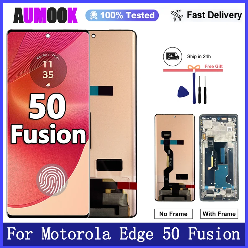 New OLED Display for Motorola Edge 50 Fusion LCD Touch Screen Digitizer for Edge 50 Fusion XT2429-1 LCD Display Replacement