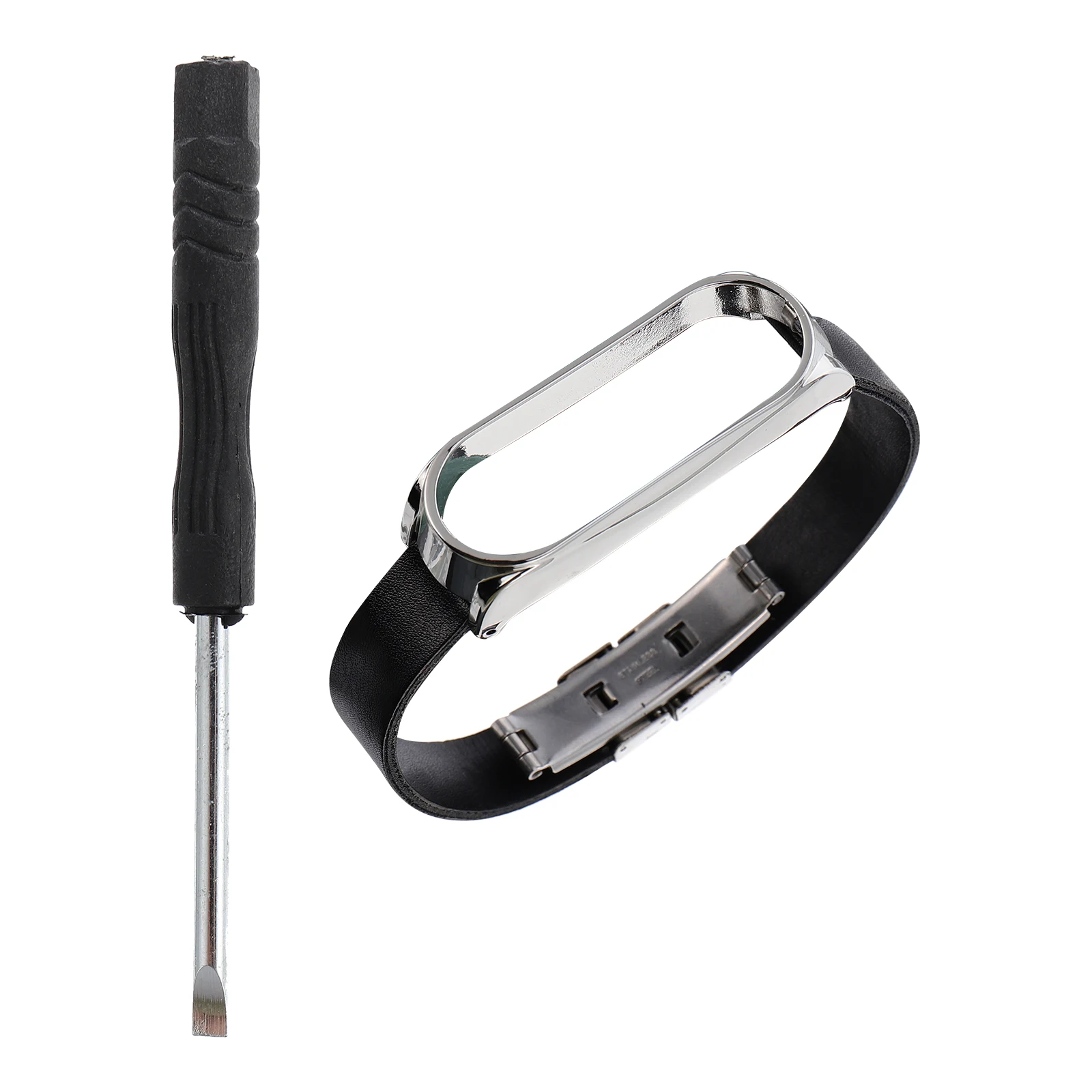 

PU Double click Buckle Watch B Compatible Mi B 5 Durable Skin Friendly Protect Scratches Dust
