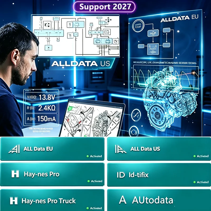 2027 Online Account for AllData US EU Newest Whole Data Software for Car Data Repair Data Iden-tifix Compatible Mobil/PC Login